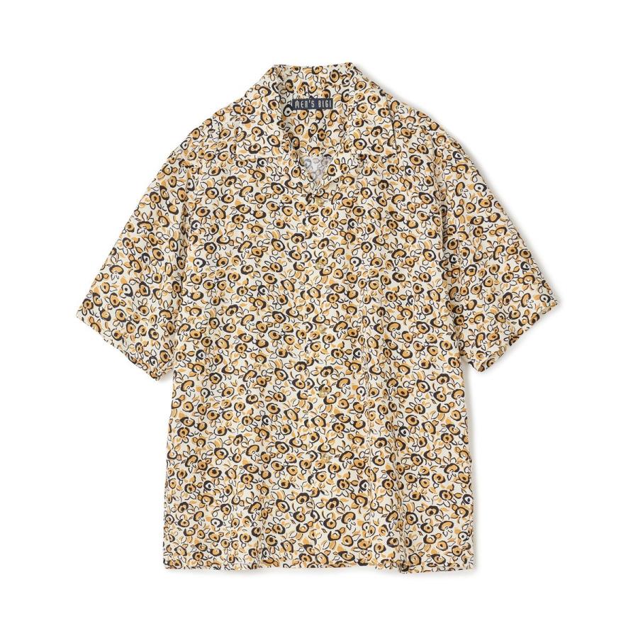 MEN'S BIGI（メンズビギ） レーヨンリネン 復刻プリントアロハシャツ