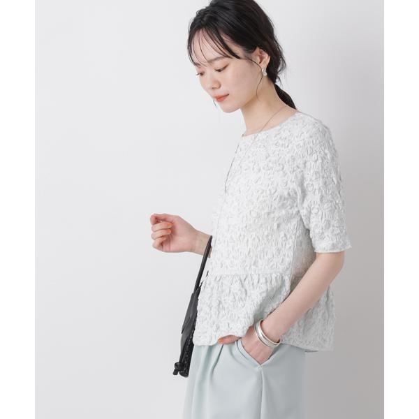 レースジャガードカットペプラムトップス : マルイ(丸井)Yahoo!店