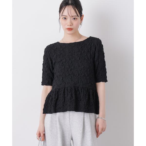 レースジャガードカットペプラムトップス : マルイ(丸井)Yahoo!店
