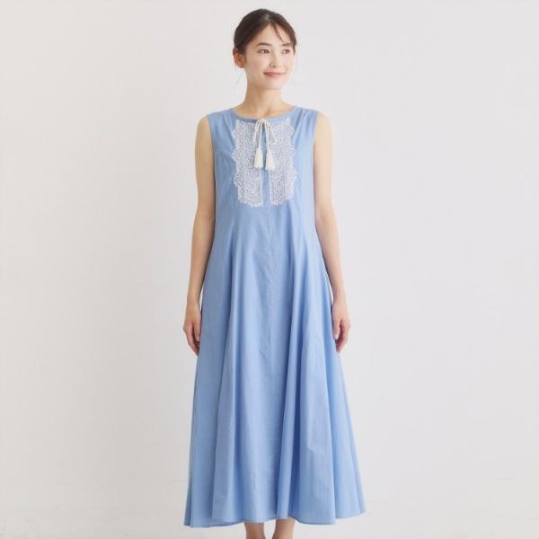 LAURA ASHLEY（ローラアシュレイ） 【コットン100％】刺繍入り