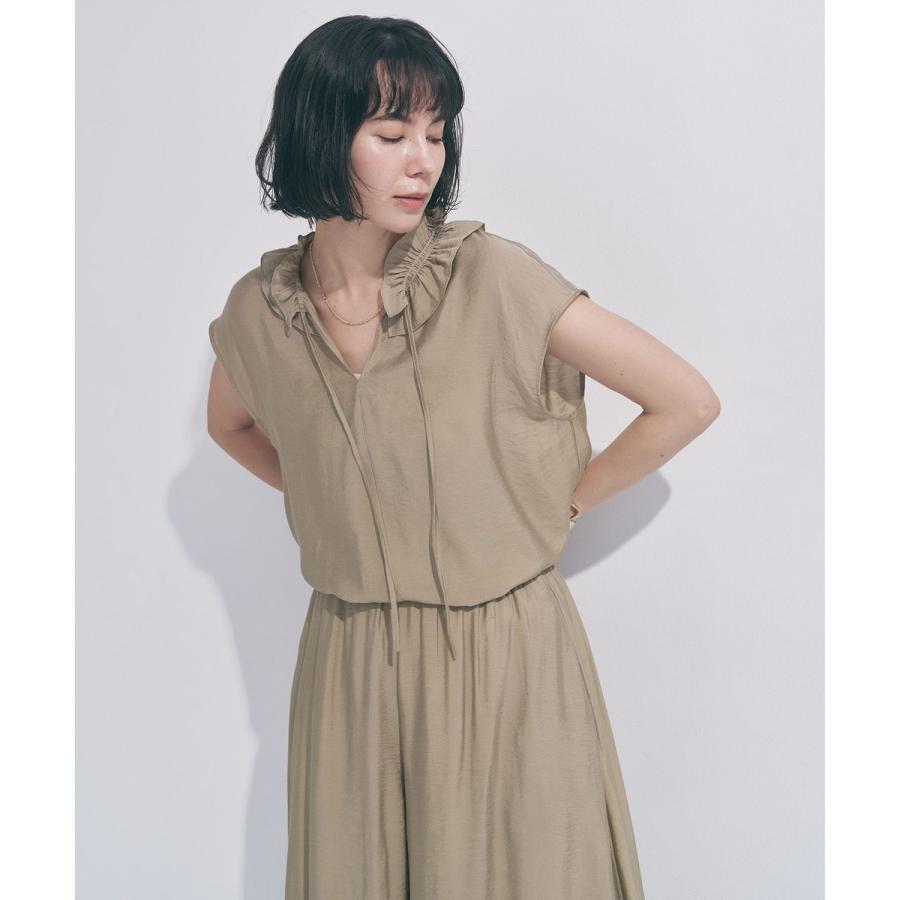 WEB限定カラー】ヴィンテージシアー フリルネック ブラウス : マルイ