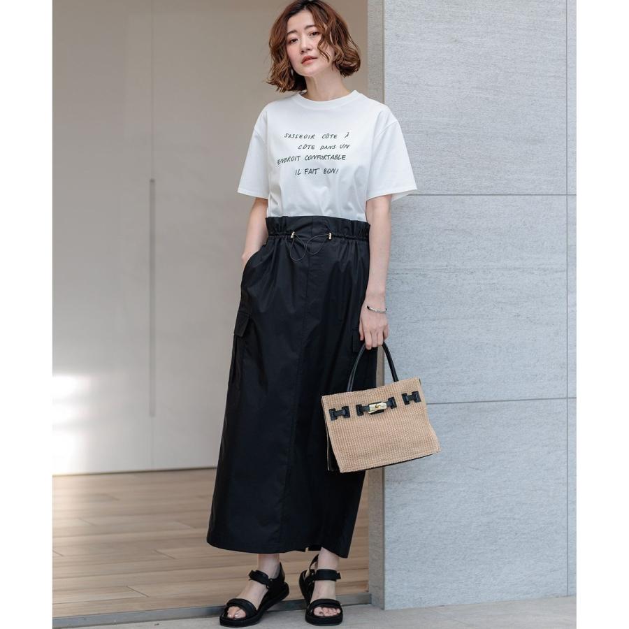 23区（ニジュウサンク） リラクシーシルエット メッセージ ロゴTシャツ