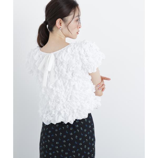 NATURAL BEAUTY BASIC バックリボンシャーリングブラウス NATURAL BEAUTY BASIC（ナチュラルビューティーベーシック） バック