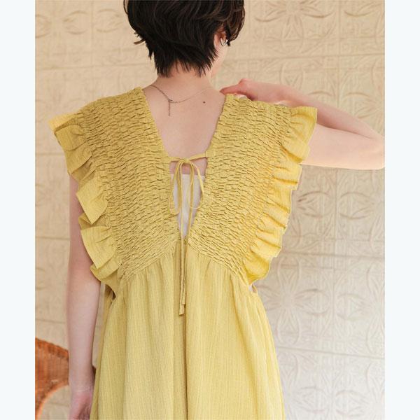 titivate（ティティベイト） シャーリングフリルワンピース : マルイ