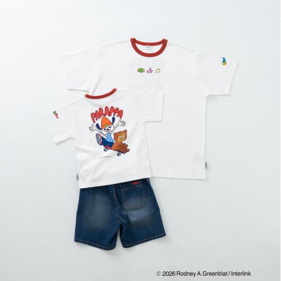親子リンク】【パラッパラッパー】【DAD】リンガー配色半袖Tシャツ