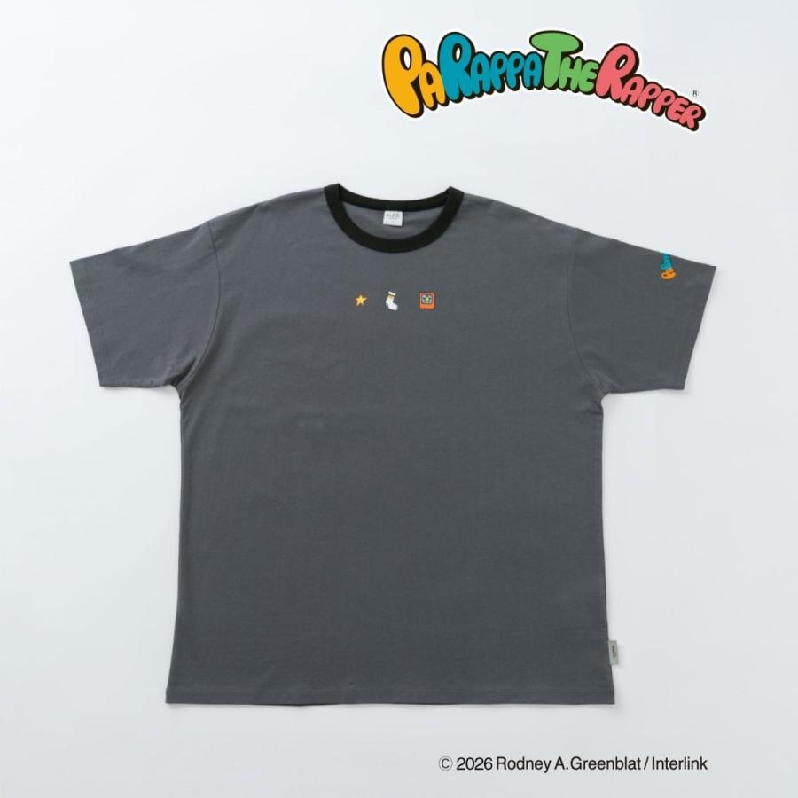 親子リンク】【パラッパラッパー】【DAD】リンガー配色半袖Tシャツ