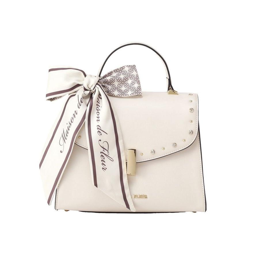 Maison de FLEUR（メゾンドフルール） スタッズフラップ2Wayバッグ 