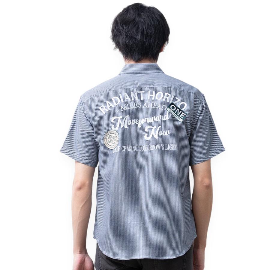☆WAREHOUSE☆ヒッコリーシャツ/ワークシャツ/半袖/日本製サイズ40 ☆WAREHOUSE☆ヒッコリーシャツ/ワークシャツ/半袖/日本製 半袖