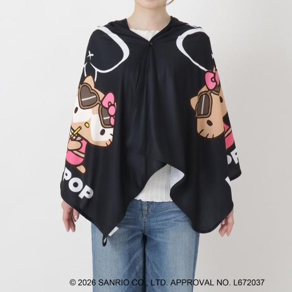 212 KITCHEN STORE 日焼けハローキティ 冷感タオルポンチョ LEOPARD BK