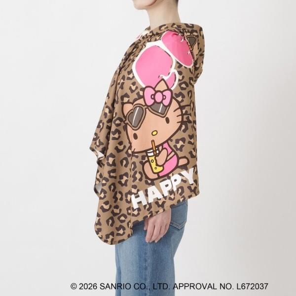 212 KITCHEN STORE 日焼けハローキティ 冷感タオルポンチョ LEOPARD BR