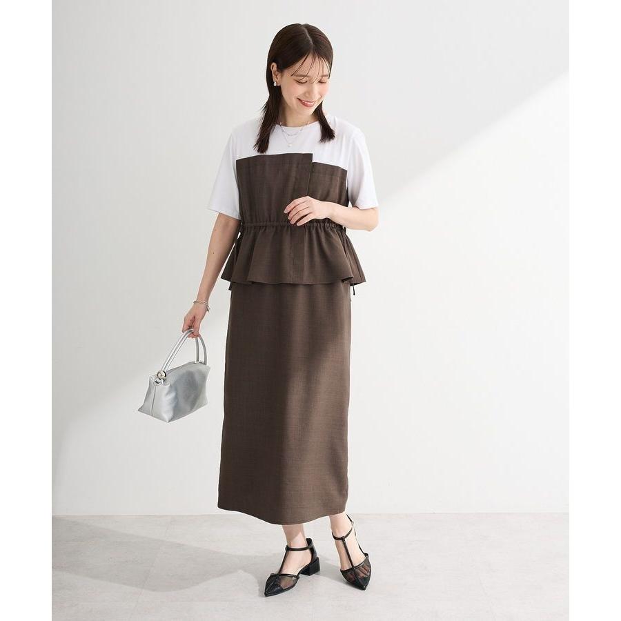 専用☆美品　バーバリー　10y140cm半袖ドッキングワンピース Green Parks（グリーンパークス） 異素材ドッキングワンピース