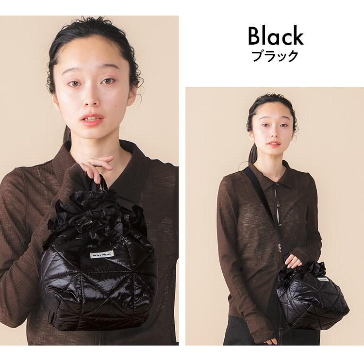 Wpc. フリル 巾着バッグ キルティング ショルダーバッグ レディース