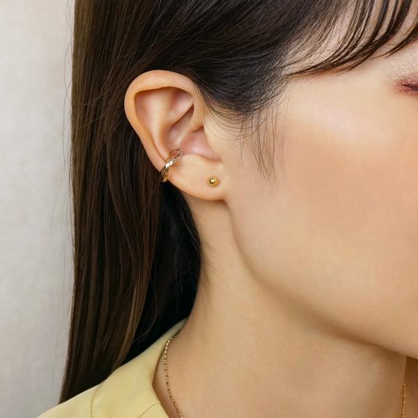セカンドピアス] K18ミラーボールピアス( Φ4mm) : マルイ(丸井)Yahoo