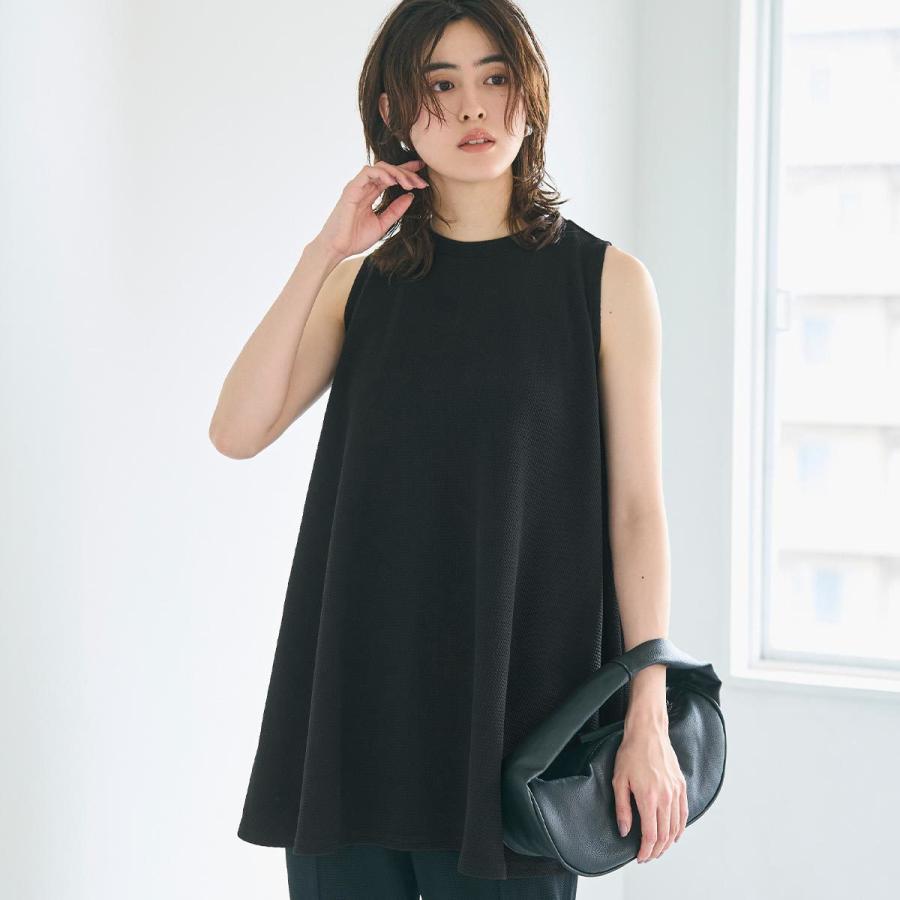 coca（コカ） 【新色登場】エンボス加工 ノースリーブ Aライン