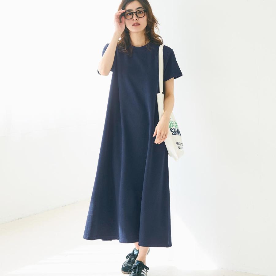 coca（コカ） エンボス半袖マキシワンピース 全4色 : マルイ(丸井
