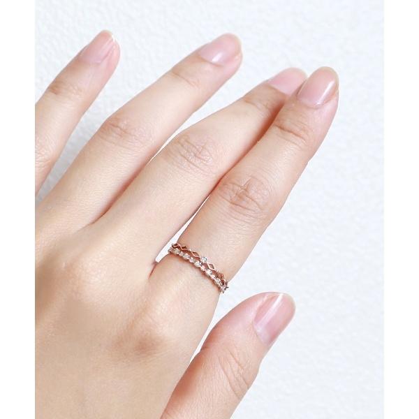 SIENA ROSE（シエナロゼ） ハーフエタニティリング[0.1ct][ロゼチナ 
