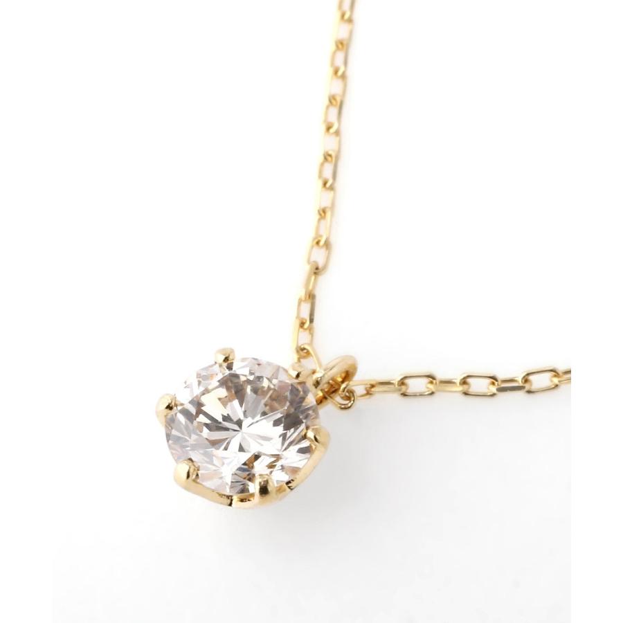 大粒ダイヤモンドのネックレス[0.2ct]の画像