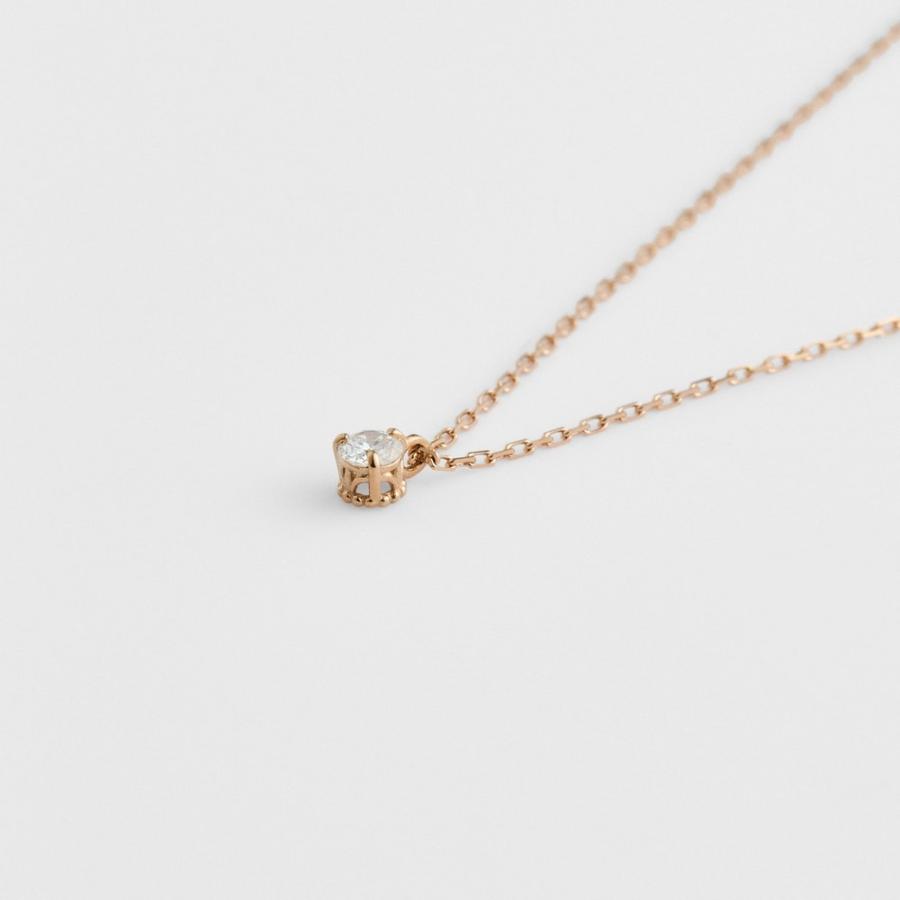 《WEB限定》K18ダイヤモンドネックレス（0.05ct）の画像