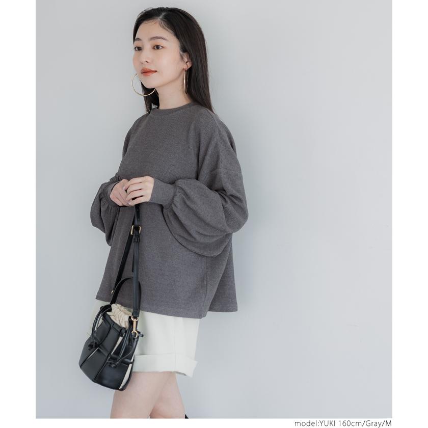 coca（コカ） エンボス加工 バルーンスリーブ トップス 全5色 : マルイ