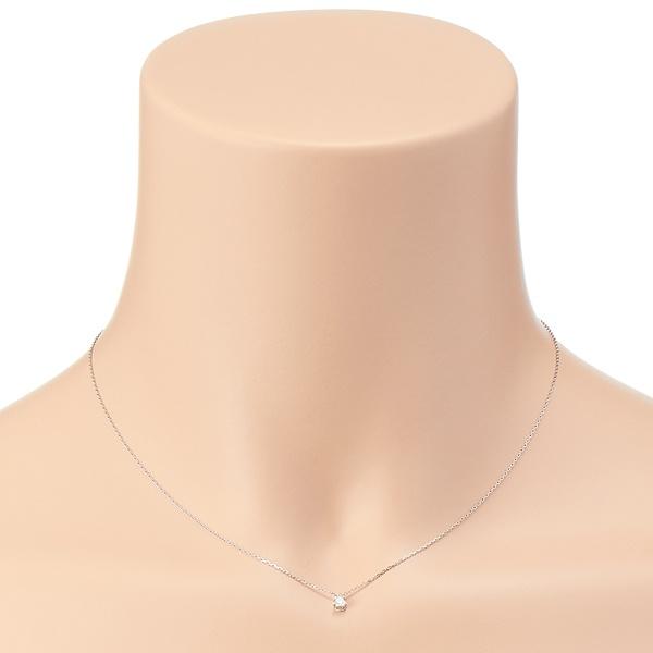 プラチナダイヤモンドネックレス(0.1ct)の画像