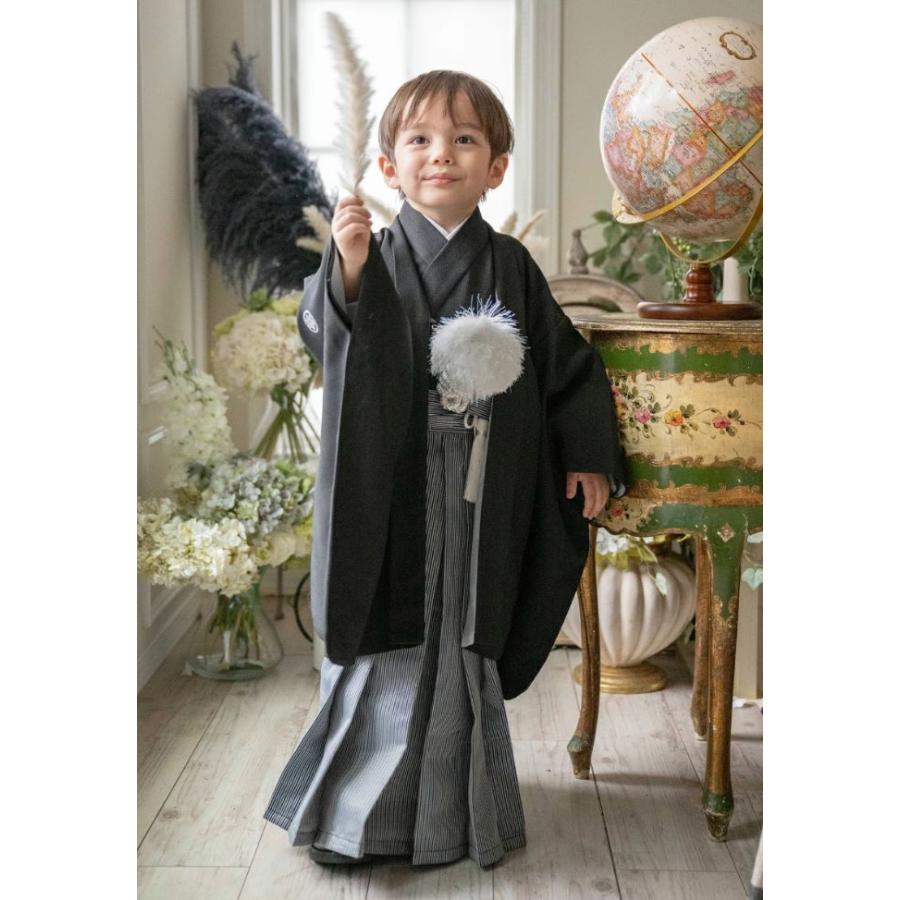 【美品】Catherine Cottage 黒紋付袴セット100cm 七五三に♪ Catherine Cottage（キャサリンコテージ） 男の子紋付羽織袴セット