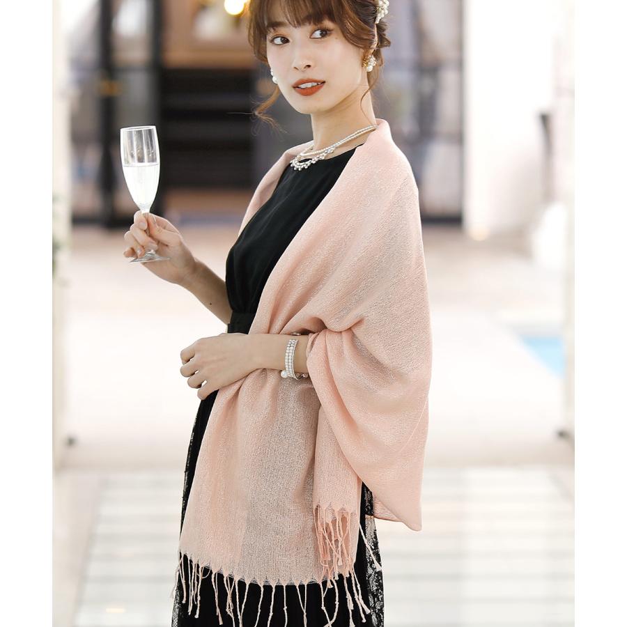 PourVous（プールヴー） 【結婚式・お呼ばれ対応】大判ストール ドレス