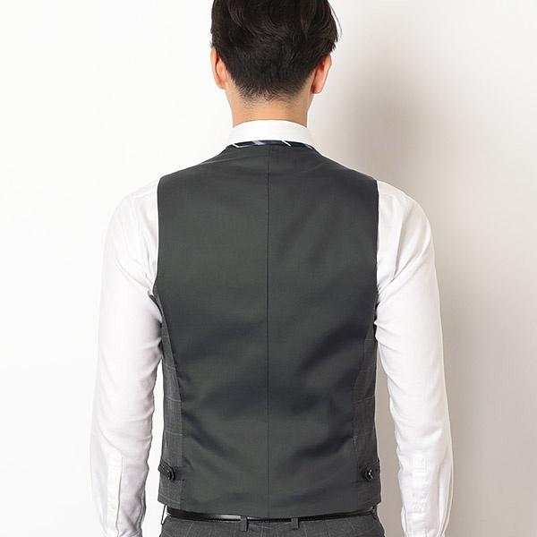 SUIT SELECT 春夏スリーピーススーツ/ノータック/グレー