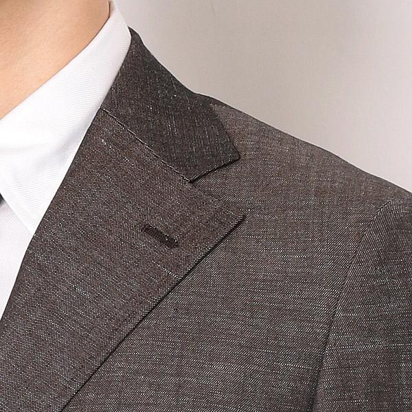 SUIT SELECT 通年3釦段返りベスト付き 2タック/パッチポケット/サイド