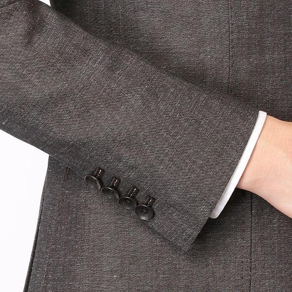 SUIT SELECT 通年3釦段返りベスト付き 2タック/パッチポケット/サイド