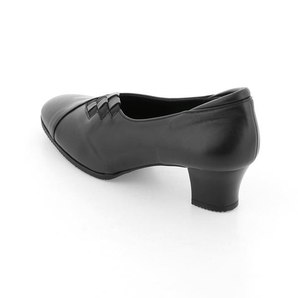 MONET（モネ） 【ブラックフォーマル/足幅ゆったり】甲編み込み