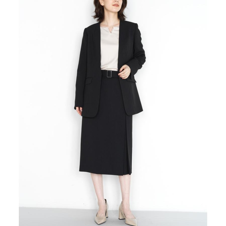 RANAN（ラナン） ウォッシャブル ノーカラーボックスジャケット