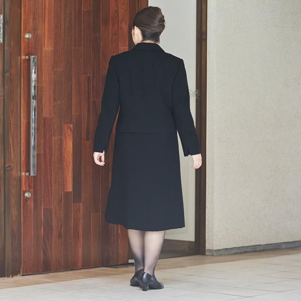 大きいサイズ レディース ブラックフォーマル】【13号〜23号】へちま衿