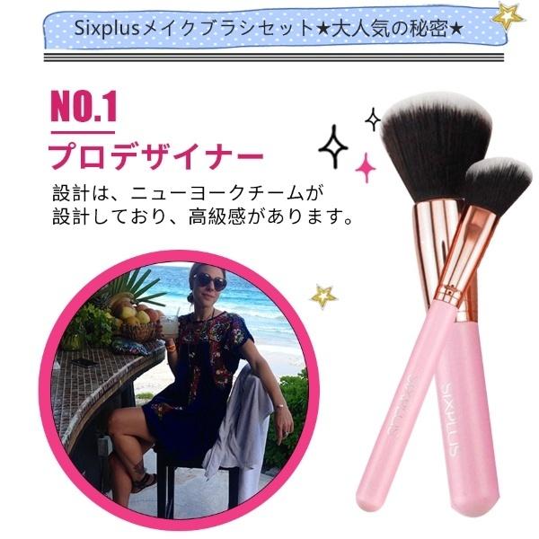 【公式】SIXPLUS ロマンチックなピンク色メイクブラシ11本セット｜0101marui｜12