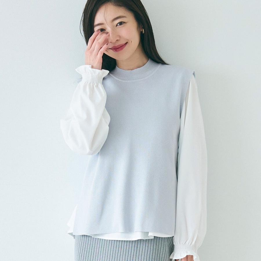 【タグ付き新品】スナイデルのニットベストセットブラウス★F★ブラック色★完売色 楽天市場】【SALE／50%OFF】ニットベストセットブラウス SNIDEL