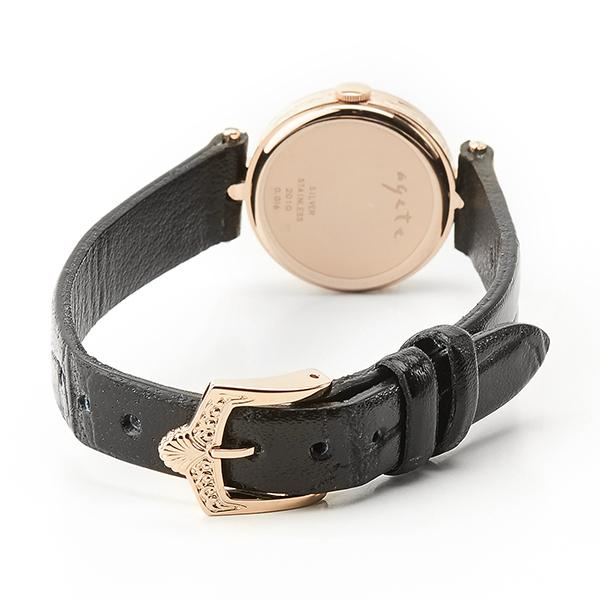 agete（アガット） ラウンドフェイス革ベルトウォッチ : マルイ(丸井