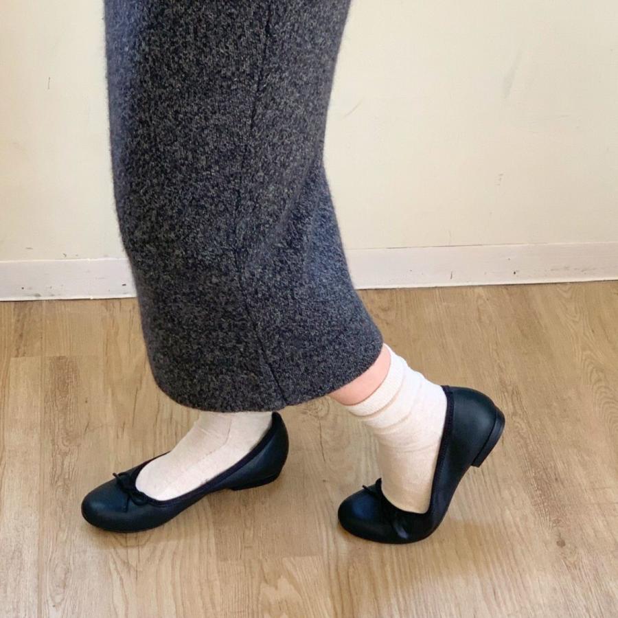 フラットバレエパンプス(1.5cmヒール)[19.5~27cm]ラクチンきれい