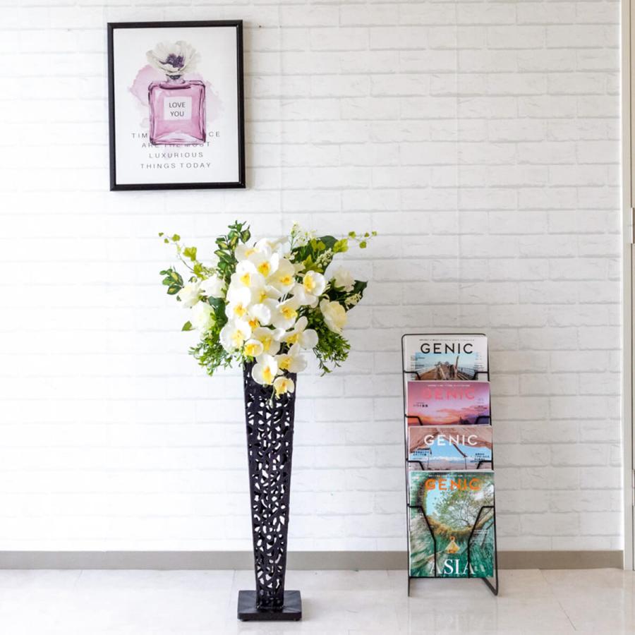 Pa380 造花スタンドアレンジ ローズ 胡蝶蘭 セージ ベリー ラナンキュラス アイアンスタンドh72cmブラック フラワーアレンジメント スタンド花 Pa380 0101pp Shop Yahoo 店 通販 Yahoo ショッピング