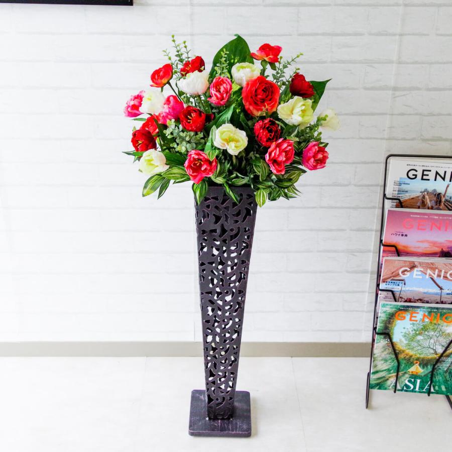 人気ブランド Pa427 Ir72bk 造花スタンドアレンジ チューリップ ラナンキュラス アイアンスタンド フラワーアレンジメント スタンド花 フラワースタンド 限定価格セール Claimkar Com