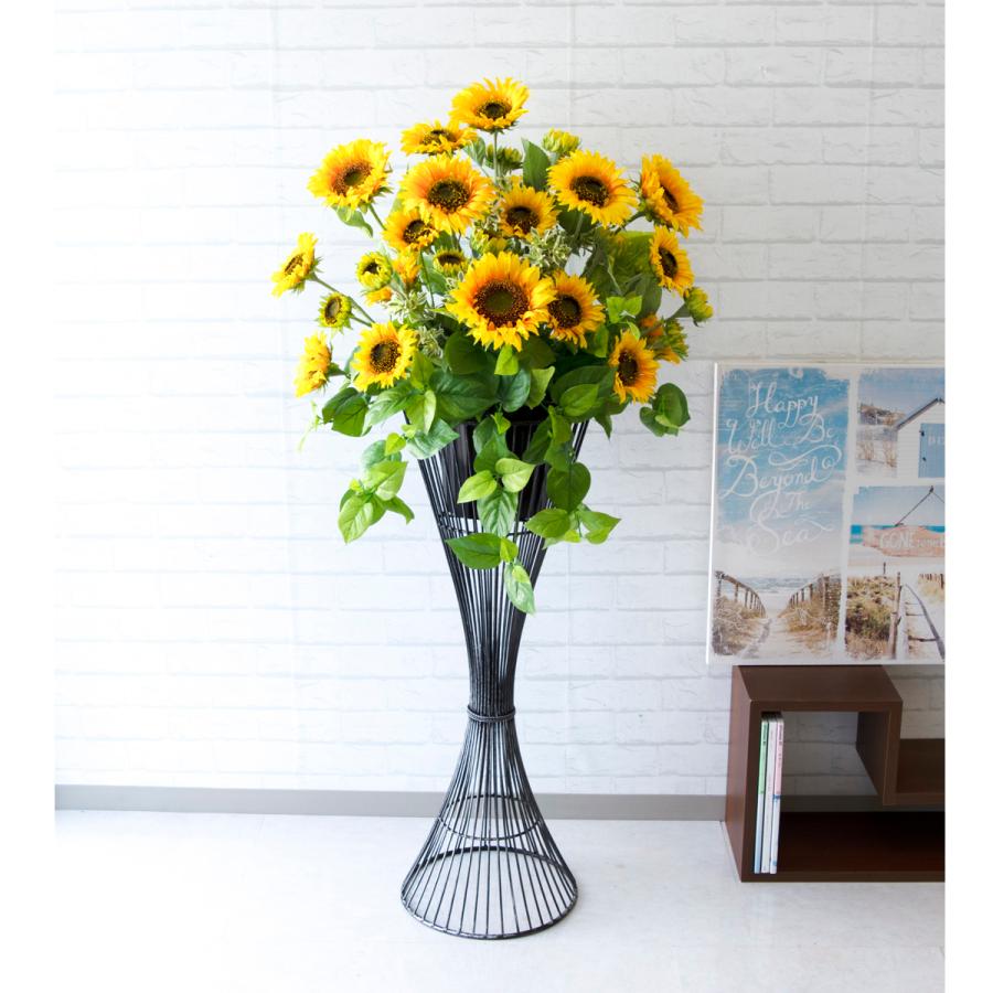 造花スタンド H約140cm 開店祝い フラワースタンド スタンド花 造花 立て札 お祝い 夏装飾 大型 【PA441-NAB90/ニューアルバスタンド90】