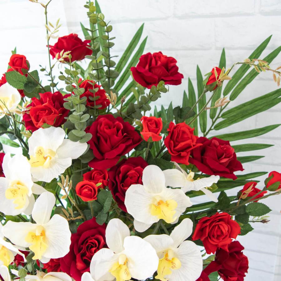 造花スタンド H約150cm 開店祝い フラワースタンド スタンド花 造花 立て札 お祝い 通年 大型 【PA459-NAB90/ニューアルバスタンド90】 H約150cm J2143093056(18700円)