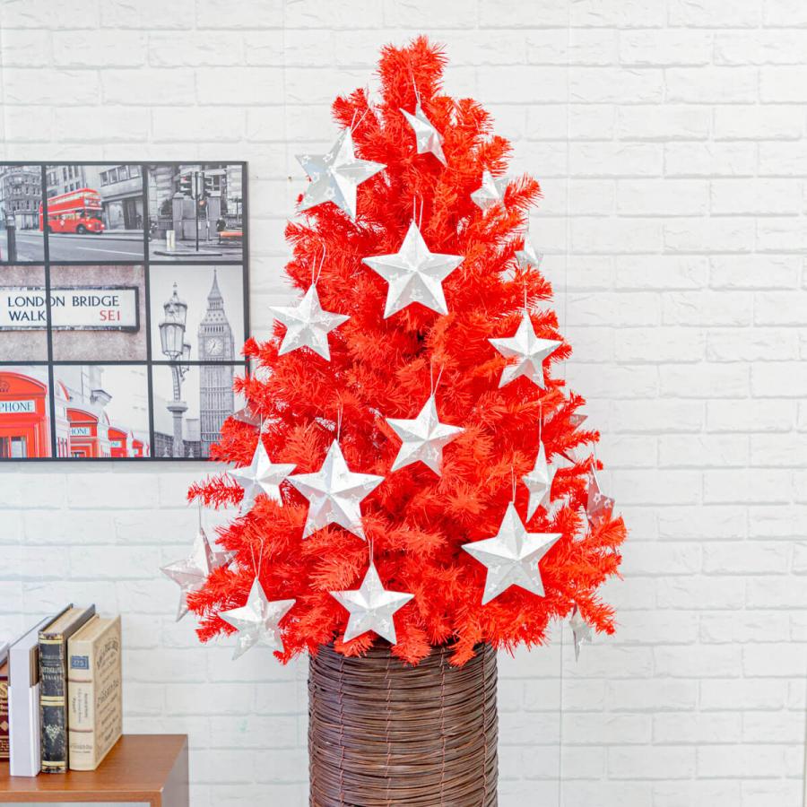Pch078 クリスマスツリーアレンジ レッドツリー シルバーオーナメント シリンダーバスケットスタンド H約185cm Pch078 0101pp Shop Yahoo 店 通販 Yahoo ショッピング