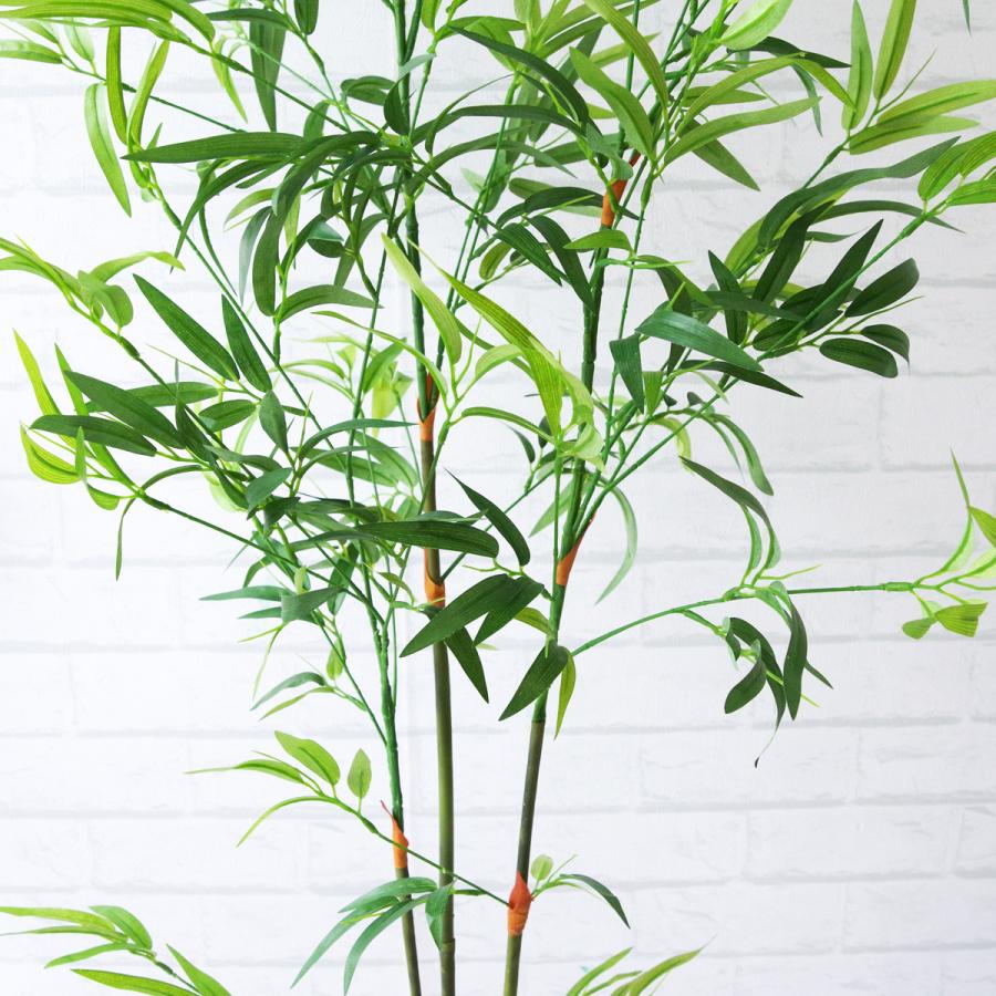 ★立札無料★【すぐ飾れる】 フェイクグリーン 人工観葉植物 バンブーツリー 130cm 鉢付き / 法人・開店祝い 店舗・オフィス装飾の画像