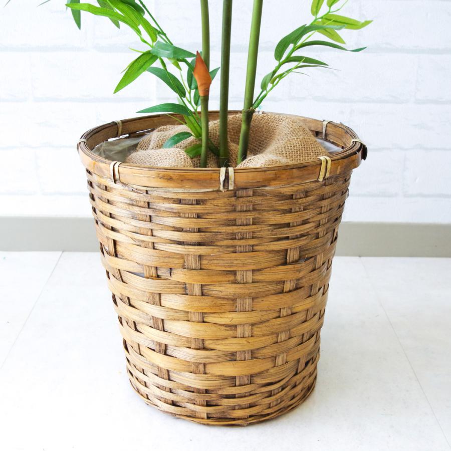 ★立札無料★【すぐ飾れる】 フェイクグリーン 人工観葉植物 バンブーツリー 130cm 鉢付き / 法人・開店祝い 店舗・オフィス装飾の画像