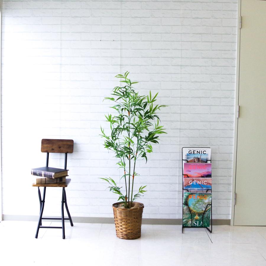 ★立札無料★【すぐ飾れる】 フェイクグリーン 人工観葉植物 バンブーツリー 130cm 鉢付き / 法人・開店祝い 店舗・オフィス装飾の画像