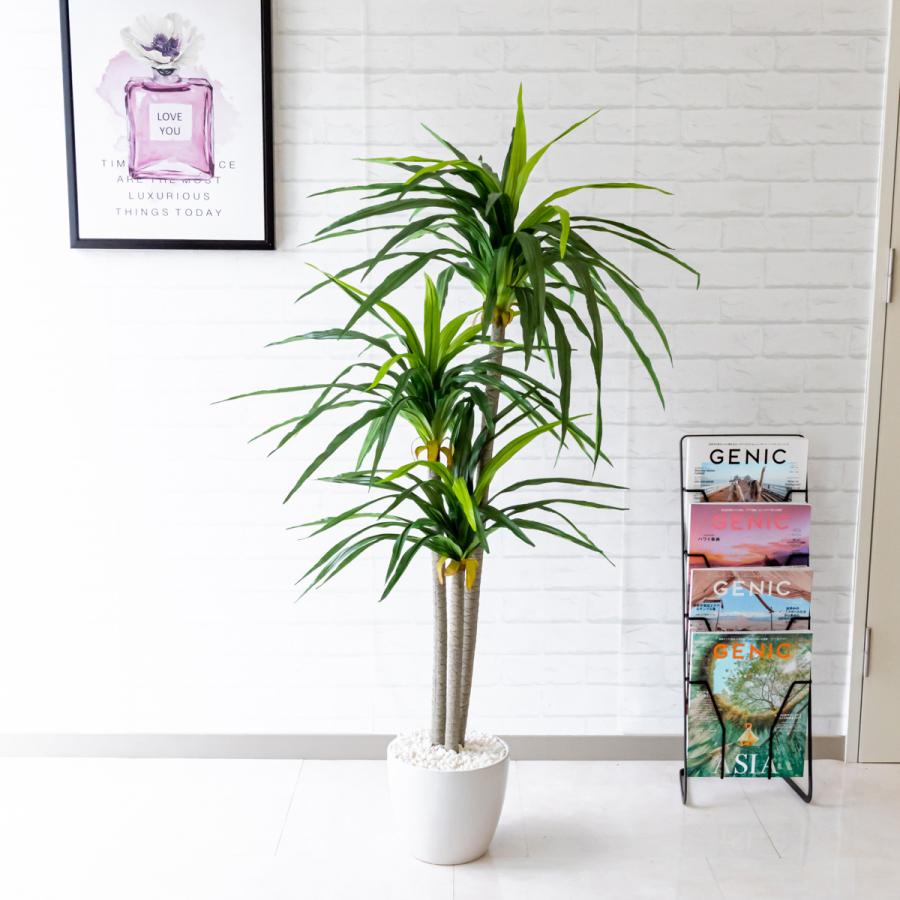 ☆立札無料☆【すぐ飾れる】 フェイクグリーン 人工観葉植物 ドラセナ