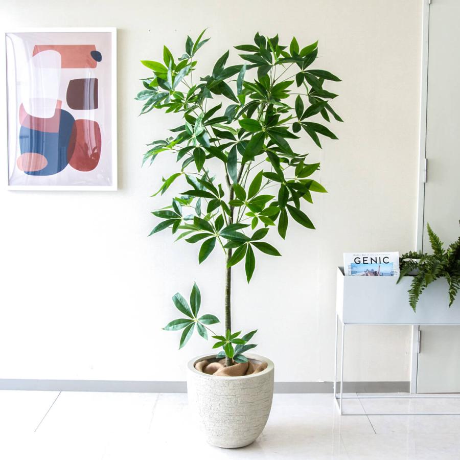 ☆立札無料☆【すぐ飾れる】 フェイクグリーン 人工観葉植物 パキラ