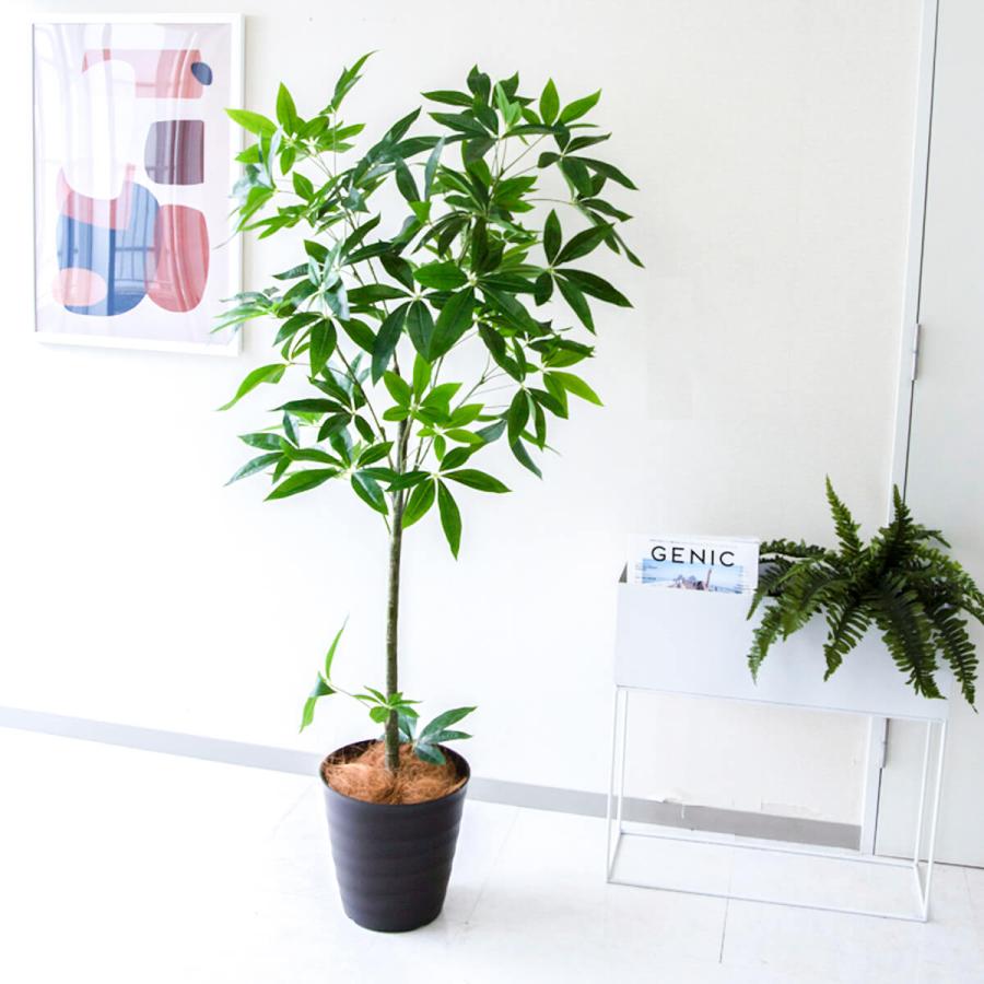 ★立札無料★【すぐ飾れる】 フェイクグリーン 人工観葉植物 パキラ 155cm 鉢付き / 法人・開店祝い 店舗・オフィス装飾_5