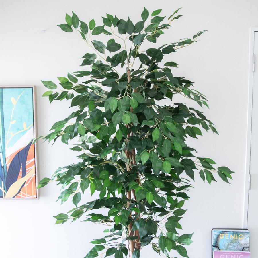 フェイクグリーン フィカス ベンジャミン ツリー H約200cm 鉢