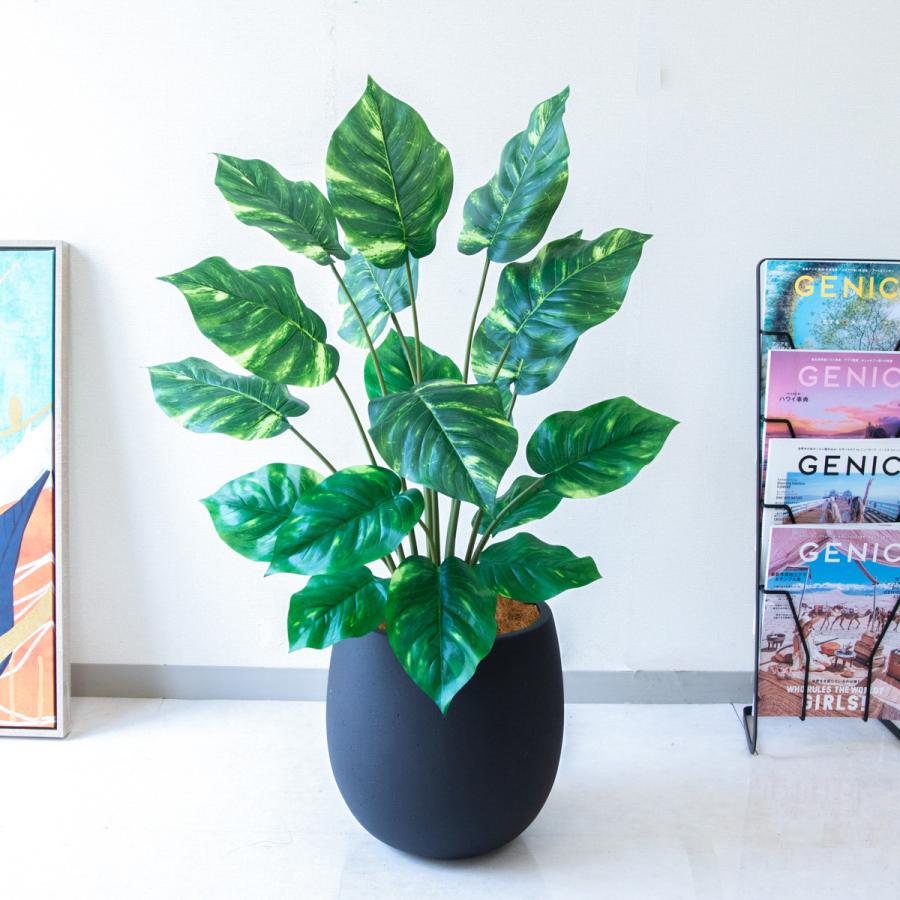 ★立札無料★【すぐ飾れる】 フェイクグリーン 人工観葉植物 ポトス 90cm 鉢付き / 法人・開店祝い 店舗・オフィス装飾の画像