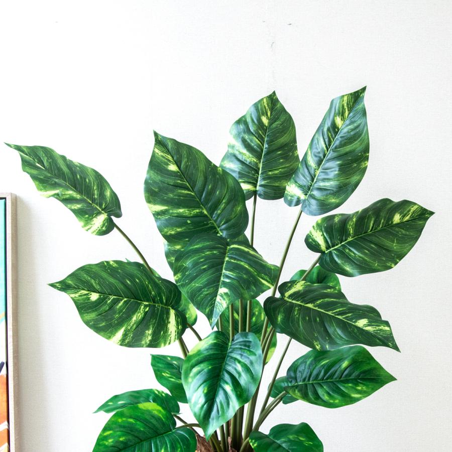 ★立札無料★【すぐ飾れる】 フェイクグリーン 人工観葉植物 ポトス 90cm 鉢付き / 法人・開店祝い 店舗・オフィス装飾の画像